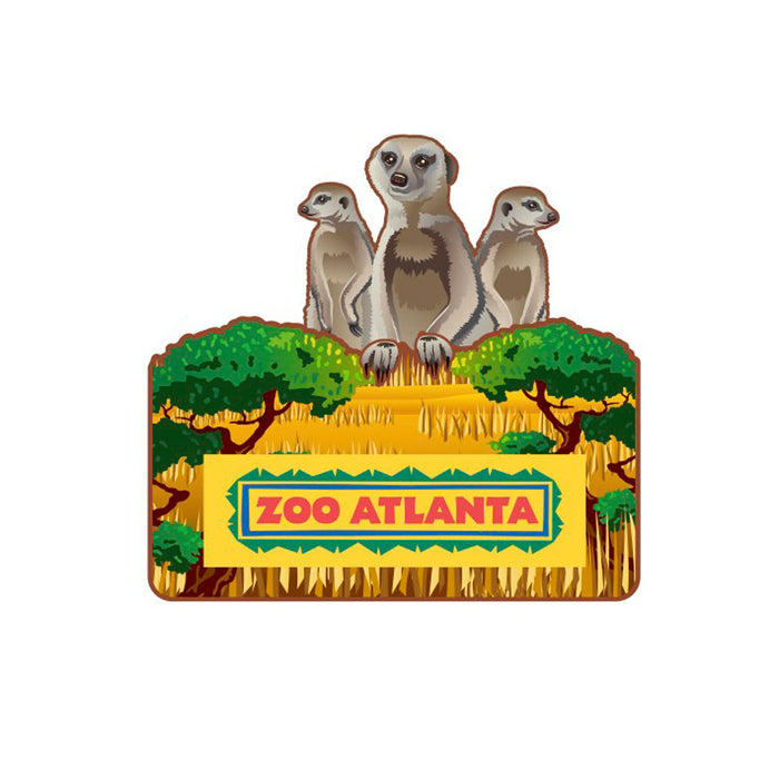 Zoo Atlanta Meerkat Pop Up Magnet
