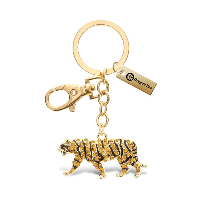 Oregon Zoo Bling Tiger Keychain