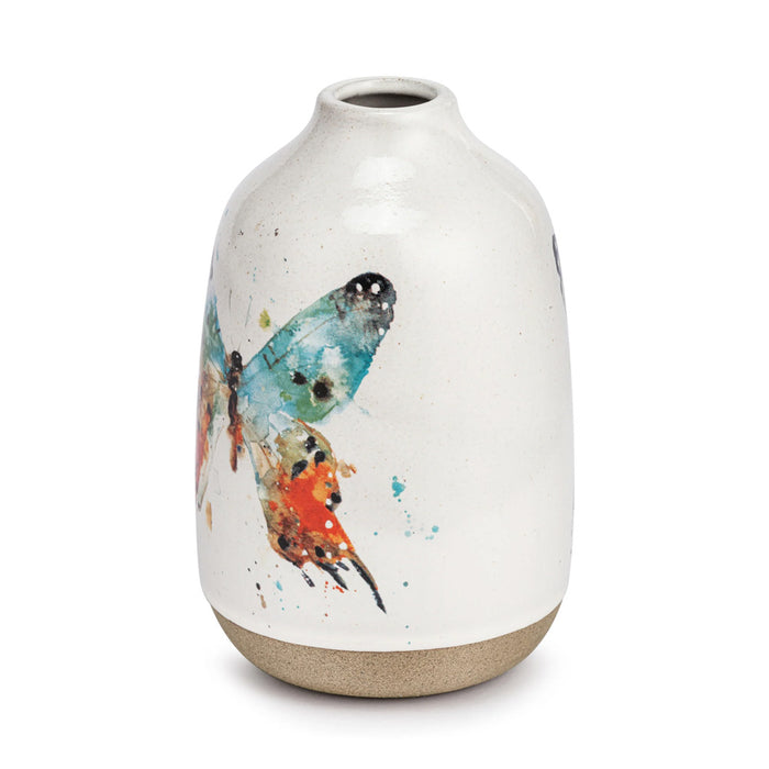 Dean Crouser Multi Color Butterfly Vase