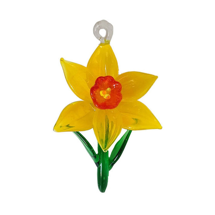 Glass Daffodil Ornament