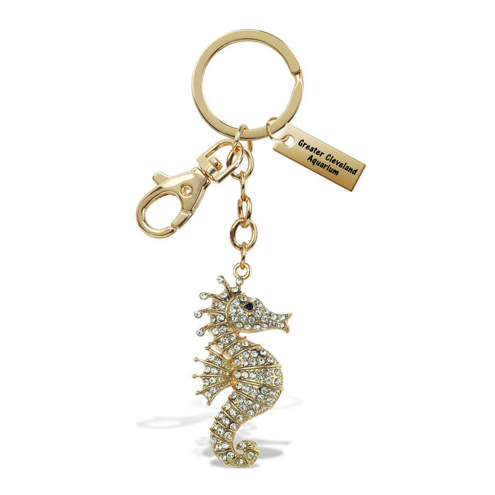 Greater Cleveland Aquarium Seahorse Bling Keychain