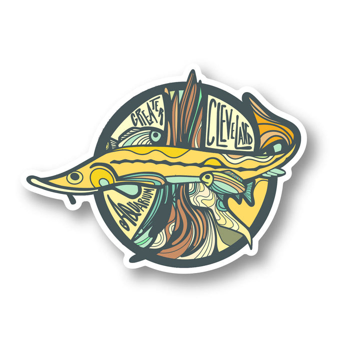 Greater Cleveland Aquarium Sturgin Sticker