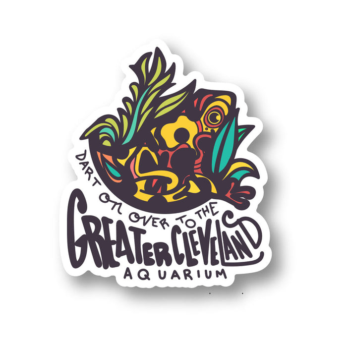 Greater Cleveland Aquarium Frog Sticker