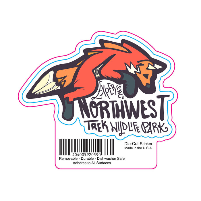 Northwest Trek Wildlife Park Fox Sticker