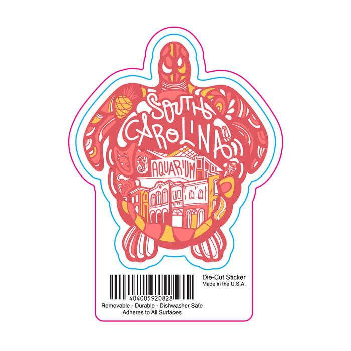 South Carolina Aquarium Turtle Sticker