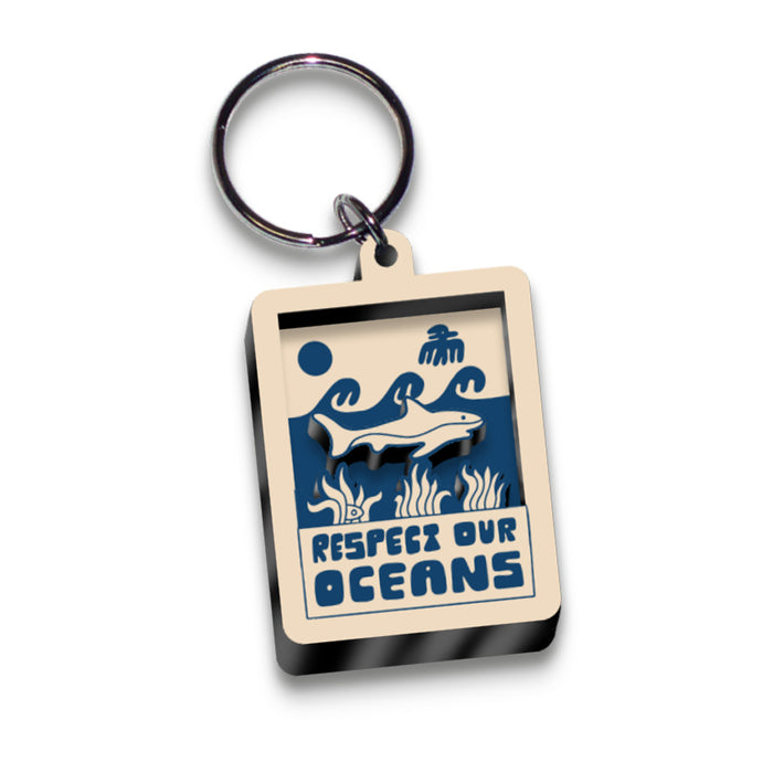 California Academy of Sciences Respect Our Oceans Keychain