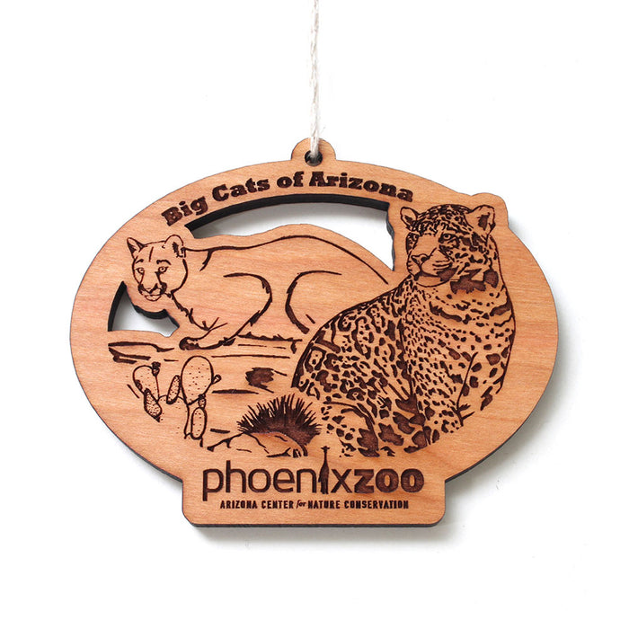 Phoenix Zoo Big Cats Ornament