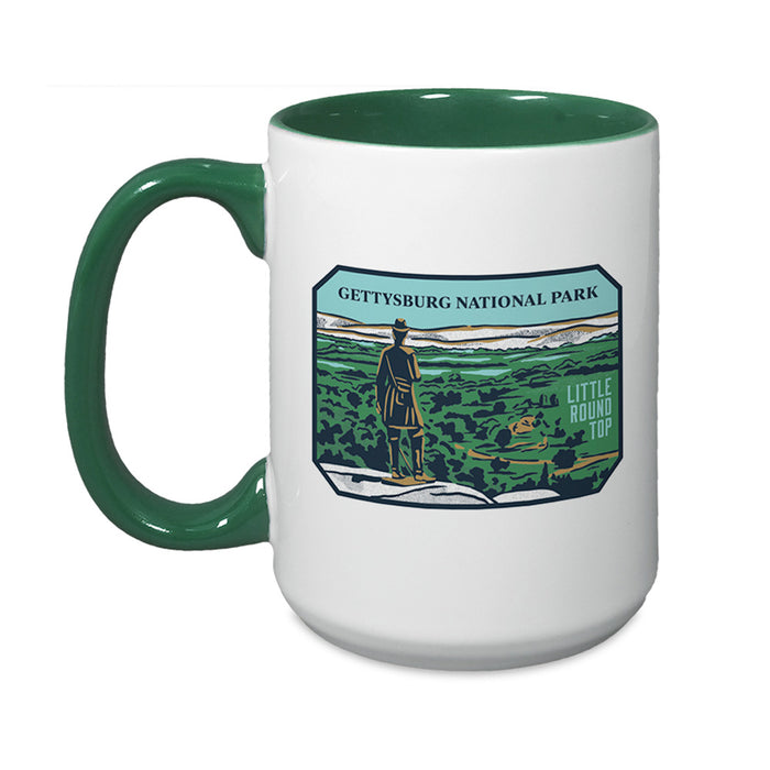 Gettysburg National Military Park Little Round Top Art Mug