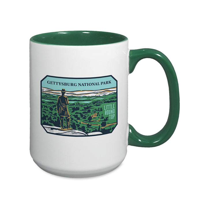 Gettysburg National Military Park Little Round Top Art Mug