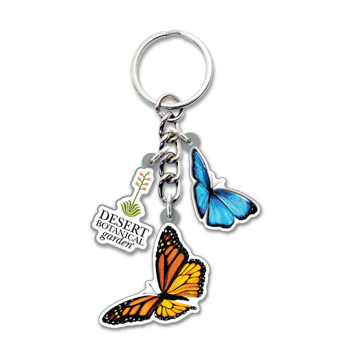 Desert Botanical Garden Butterflies Keychain