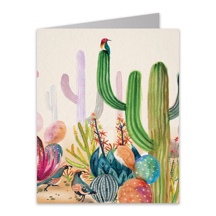 Desert Botanical Garden Watercolor Cactus Notecard Set