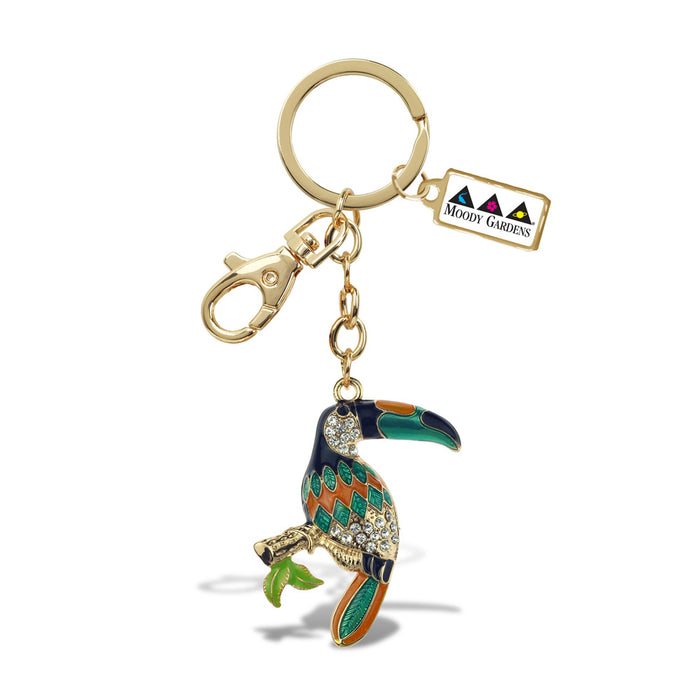 Moody Gardens Bling Toucan Keychain