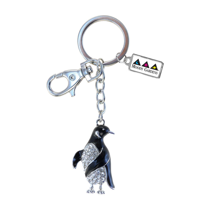 Moody Gardens Bling Penguin Keychain