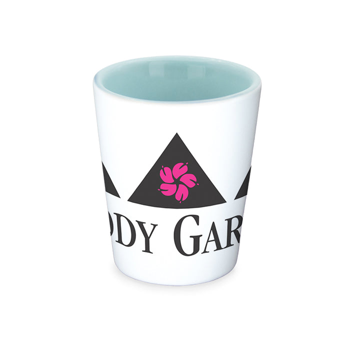 Moody Gardens Logo Shot Glass