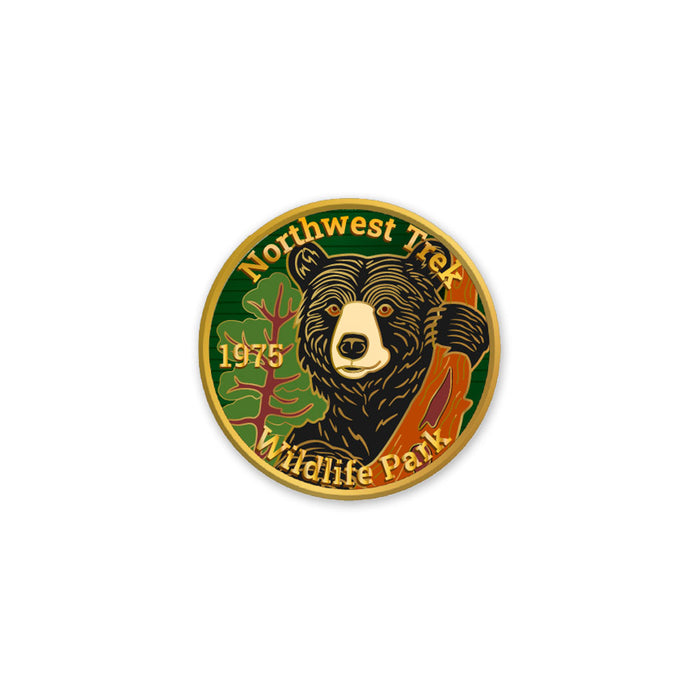 Northwest Trek Wildlife Park Black Bear Patch & Pin Set
