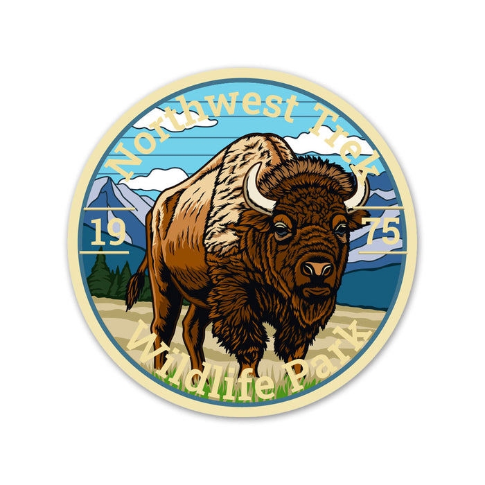 Northwest Trek Wildlife Park Bison Patch & Pin Set