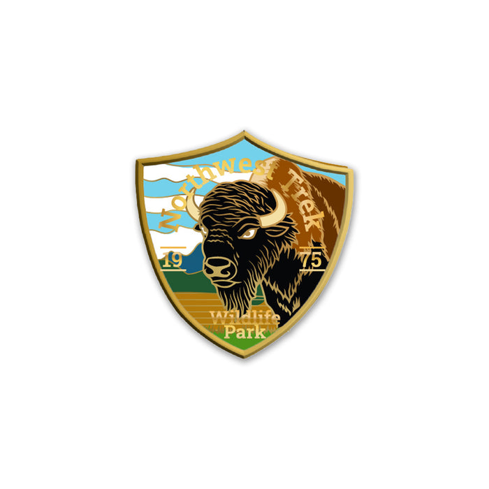 Northwest Trek Wildlife Park Bison Patch & Pin Set