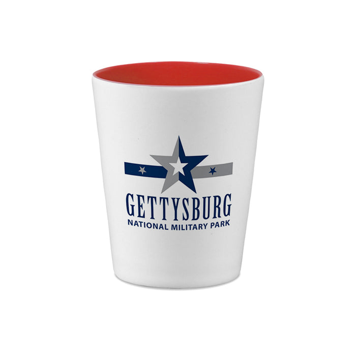 Gettysburg National Military Park Vote for Abe Shot Glass