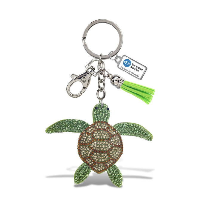 New England Aquarium Turtle Bling Keychain