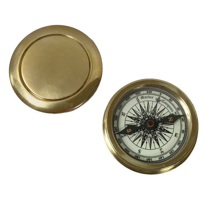 Intrepid Museum Brass Pocket Compass
