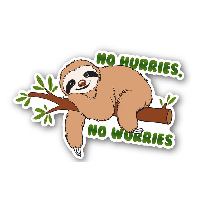 Brevard Zoo Sloth No Hurries Sticker