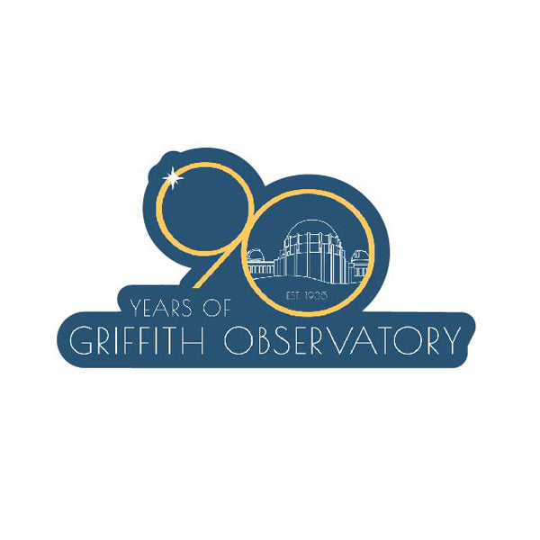 Griffith Observatory 90th Anniversary Wood Magnet