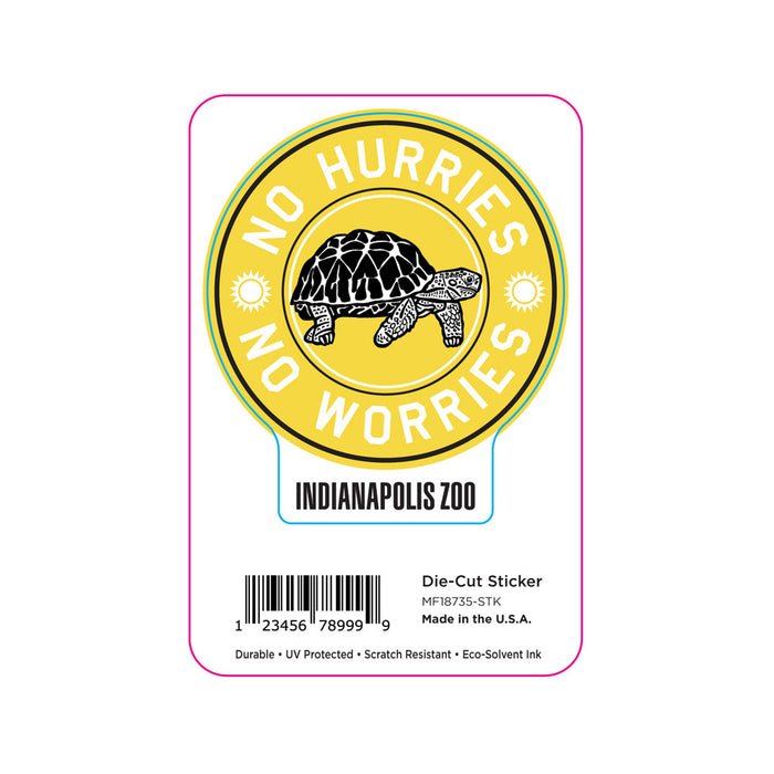 Indianapolis Zoo No Hurries Sticker