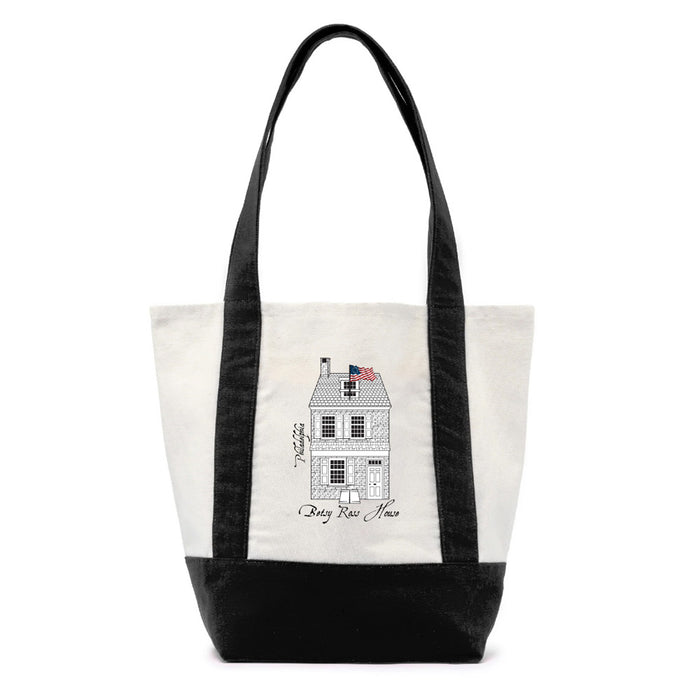 Betsy Ross House Building Canvas Tote
