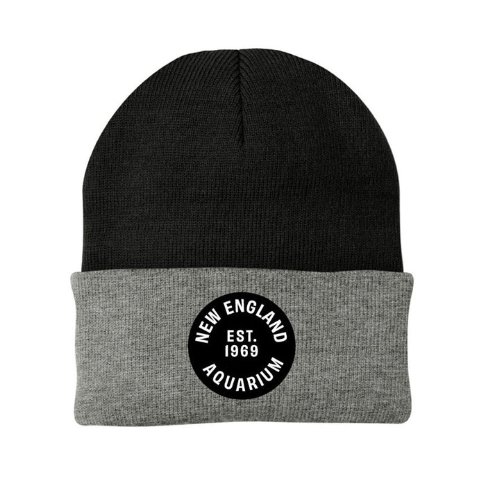 New England Aquarium Cold Weather Logo Beanie