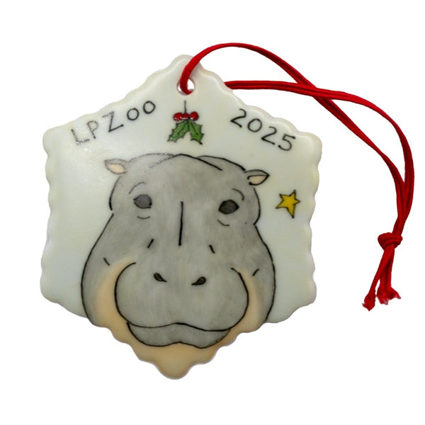 Lincoln Park Zoo Hippo 2025 Ornament