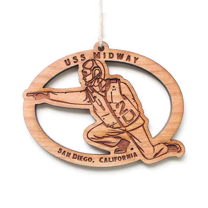 USS Midway Museum Shooter Ornament