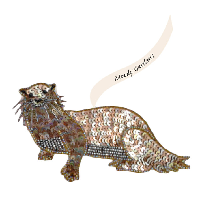 Moody Gardens Sequin River Otter Ornament