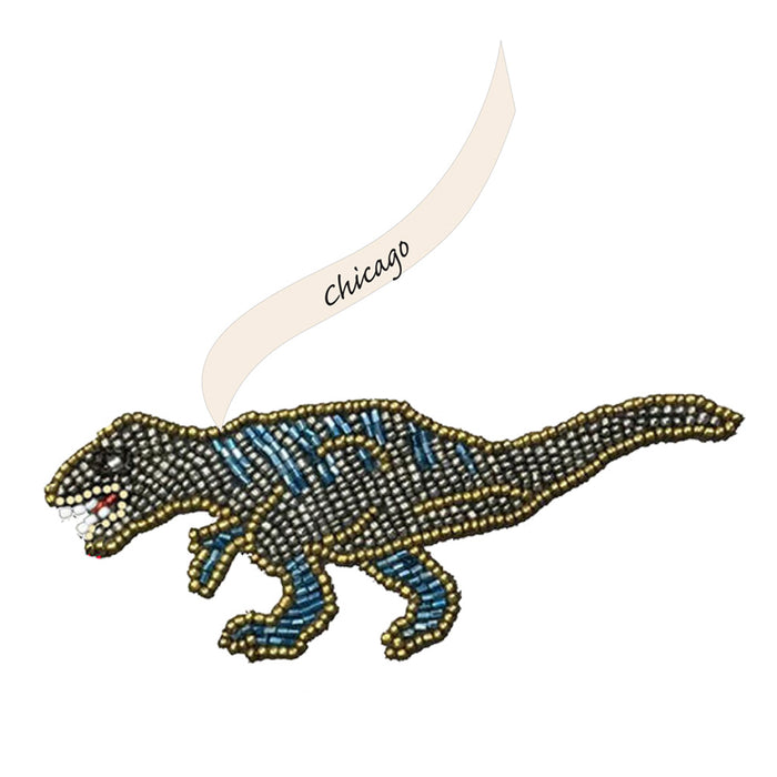 Chicago Children's Museum Sequin T-Rex Ornament