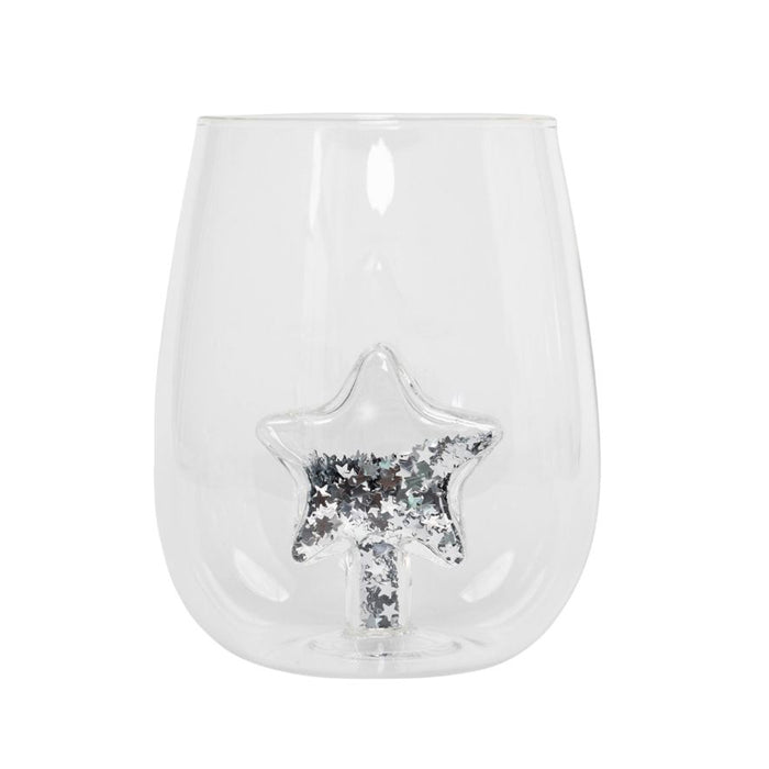 Glitter Star Icon Glass