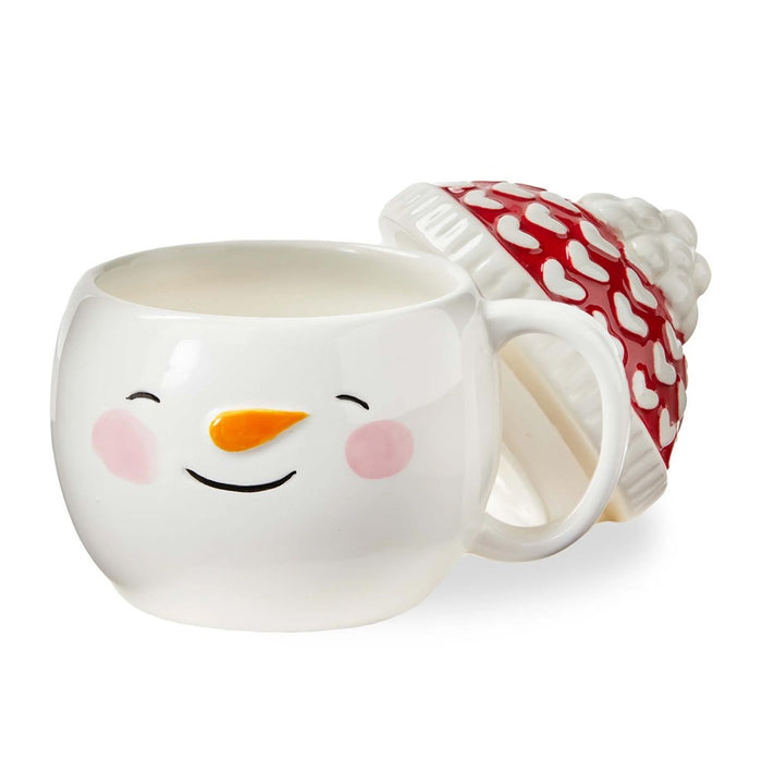Snowman Lidded Mug