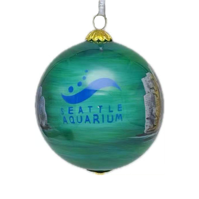 Seattle Aquarium Hand Painted Sea Otter Ornament