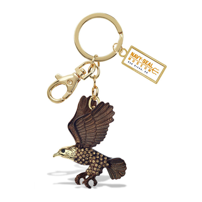 Navy SEAL Museum Bling Eagle Keychain