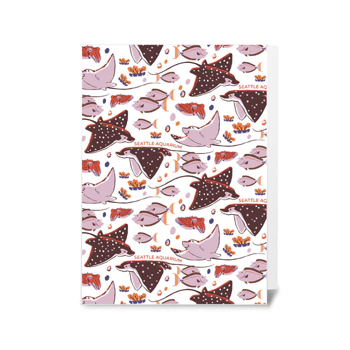 Seattle Aquarium Stingray Greeting Card