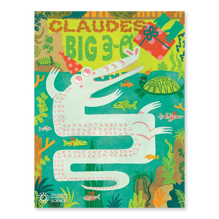 Claude's Big 3-0 Turquoise Poster