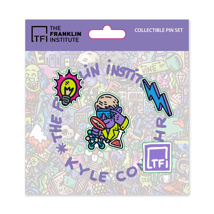 The Franklin Institute X Kyle Confehr Pin Set