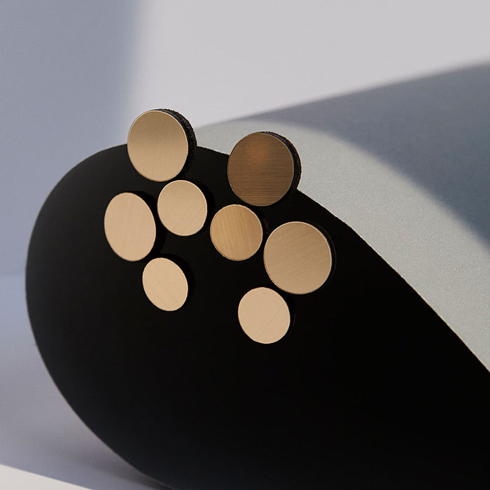 Gold Abstraction Earrings Small