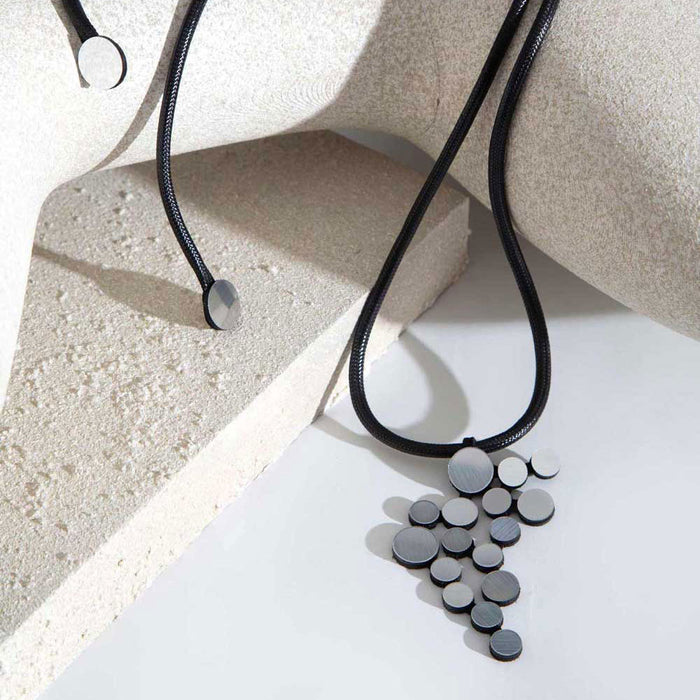 Silver Abstraction Pendant Necklace
