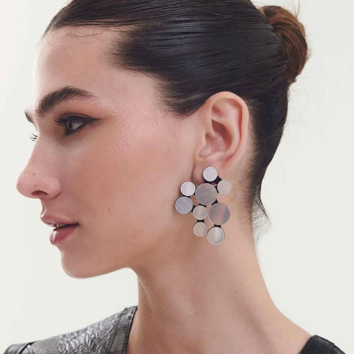 Silver Abstraction V Earrings