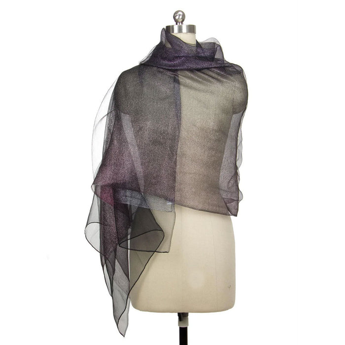 Ombre Glitz Wrap Sparkly Silk Scarf