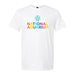 Celebrate inclusivity and Baltimore Pride with the National Aquarium Pride T-Shirt. This special edition white t-shirt features the National Aquarium logo—a blue, wave-patterned globe—with “NATIONAL AQUARIUM” printed in bold, colorful letters below.