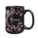 The Frederik Meijer Gardens & Sculpture Park Cherry Blossom Mug features a sleek black ceramic design adorned with delicate pink cherry blossom accents and the park’s name printed in white, making it a perfect keepsake from one of Michigan’s most beloved attractions.
