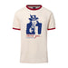 Show your appreciation for naval aviation history with the USS Midway Museum Uncle Sam Ringer T-Shirt. This beige tee features red trim, a striking blue Uncle Sam graphic pointing forward, and bold red lettering below that reads “Thank you... USS Midway Museum.” Inspired by the legendary USS Midway Museum, this unique design makes a statement of gratitude and pride.