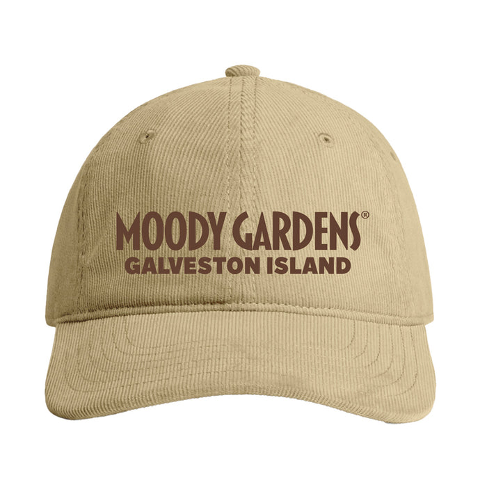 Moody Gardens Khaki Cord Cap