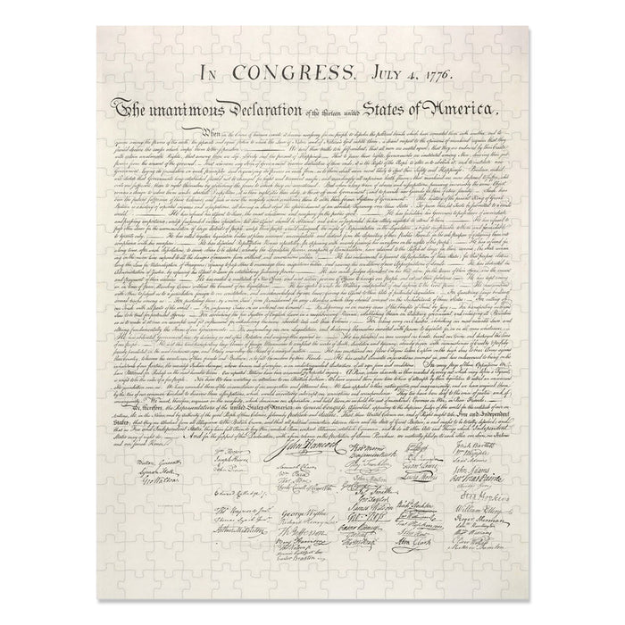 National Museum of the United States Army Declaration of Independence Puzzle