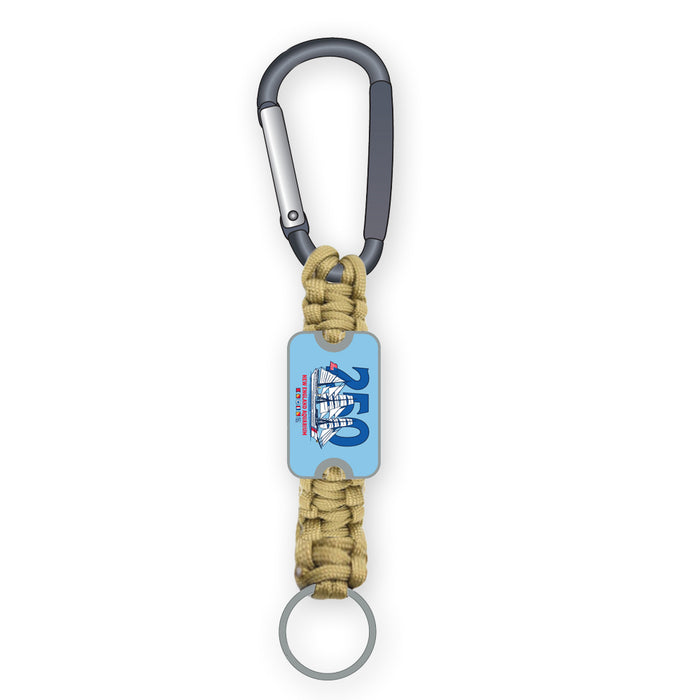 New England Aquarium Tall Ships Paracord Keychain